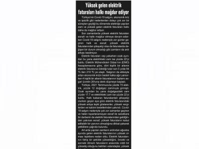 YÜKSEK GELEN ELEKTRİK FATURALARI HALKI MAĞDUR EDİYOR (GÜNEYDOĞU GÜNCEL)