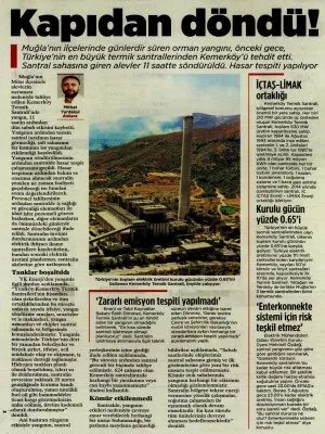 KAPIDAN DÖNDÜ! (MİLLİYET)