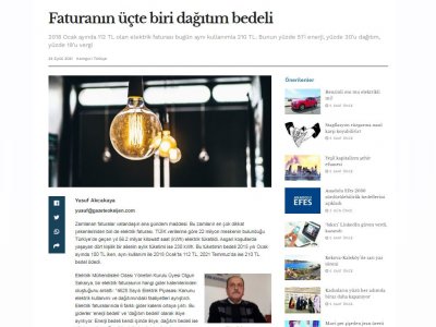 FATURANIN ÜÇTE BİRİ DAĞITIM BEDELİ (GAZETEOKSİJEN.COM)