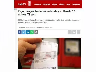 KAYIP-KAÇAK BEDELİNİ VATANDAŞ SIRTLANDI: 10 MİLYAR TL AKTI (HALKTV.COM.TR)