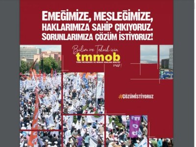 EMEĞİMİZE, MESLEĞİMİZE, HAKLARIMIZA SAHİP ÇIKIYOR SORUNLARIMIZA ÇÖZÜM İSTİYORUZ