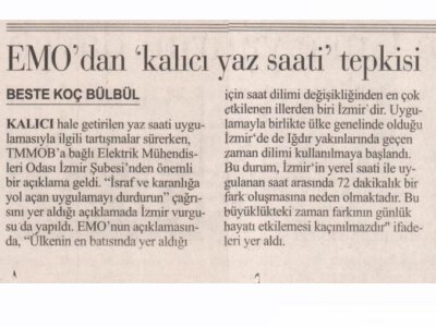 EMODAN KALICI YAZ SAATİ TEPKİSİ (İLK SES)