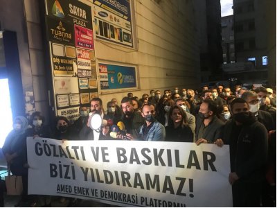 DİYARBAKIR EMEK VE DEMOKRASİ PLATFORMU`NDAN GÖZALTILARA İLİŞKİN BASIN AÇIKLAMASI