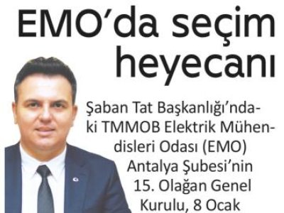 EMO`DA SEÇİM HEYECANI (AKDENİZ GERÇEK-07.01.2022)