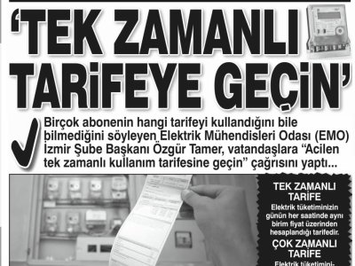 DÜŞÜK FATURA İÇİN TEK ZAMANLI TARİFE (ŞOK)