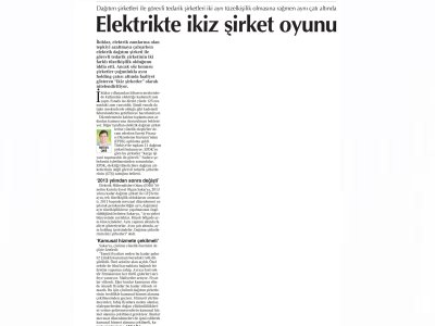 ELEKTRİK YURTTAŞI BÖYLE ÇARPTI! (CUMHURİYET)