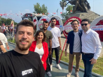 19 MAYIS ATATÜRK`Ü ANMA GENÇLİK VE SPOR BAYRAMI ÇELENK SUNMA TÖRENİNE KATILIM SAĞLANDI