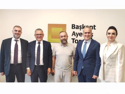 EMO ANKARA ŞUBESİ YÖNETİM KURULU ÜYELERİ BAŞKENT EDAŞ YÖNETİM KURULU BAŞKANI ÖMER FARUK GÜLTEKİNİ ZİYARET ETTİLER