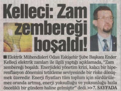 `KELLECİ: ZAM ZEMBEREĞİ BOŞALDI!` 2 EYLÜL GAZETESİ 4 HAZİRAN 2022 CUMARTESİ