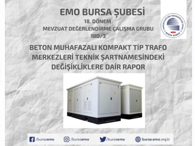 BETON MUHAFAZALI KOMPAKT TİP TRAFO MERKEZLERİ TEKNİK ŞARTNAMESİ