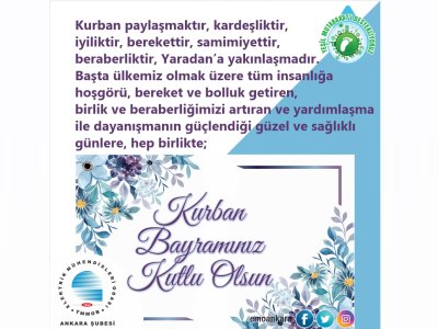 KURBAN BAYRAMINIZ KUTLU OLSUN