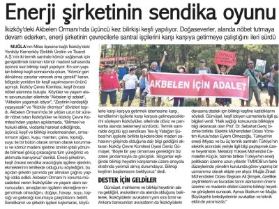 ENERJİ ŞİRKETİNİN SENDİKA OYUNU (9 EYLÜL İZMİR)