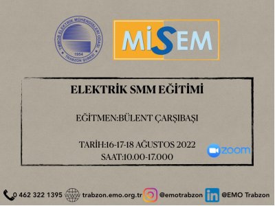MİSEM:`ELEKTRİK SMM EĞİTİMİ`