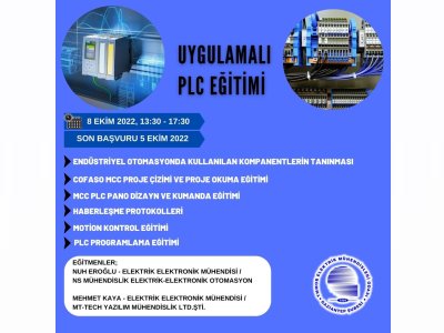 PLC OTOMASYON EĞİTİMİ 2. GRUP PROGRAMI BAŞLIYOR