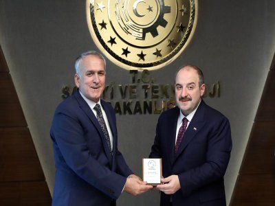 SANAYİ VE TEKNOLOJİ BAKANI MUSTAFA VARANK MAKAMINDA ZİYARET EDİLDİ