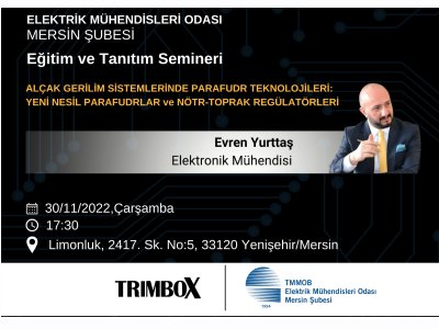 ALÇAK GERİLİM SİSTEMLERİNDE PARAFUDR TEKNOLOJİLERİ: YENİ NESİL PARAFUDRLAR VE NÖTR-TOPRAK REGÜLATÖRLERİ SEMİNERİMİZE DAVETLİSİNİZ