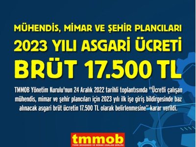 TMMOB / ASGARİ ÜCRET 2023