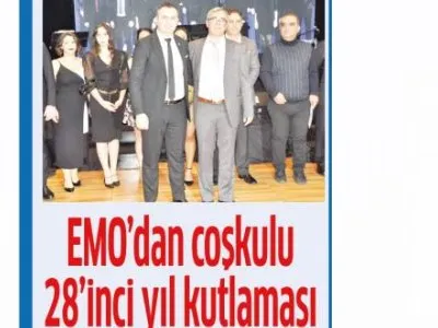 EMO`DAN COŞKULU 28`İNCİ YIL KUTLAMASI (AKDENİZ MANŞET-26.12.2022)