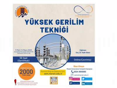 ŞUBEMİZ VE MERSİN ÜNİVERSİTESİ SÜREKLİ EĞİTİM MERKEZİ İLE YAPILAN İŞBİRLİĞİ PROTOKOLÜ KAPSAMINDA GÜÇ SİSTEMLERİ ANALİZİ VE YG TEKNİĞİ KURSLARI DÜZENLENECEKTİR.