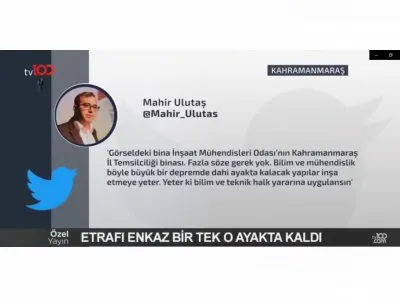 TV100- DEPREM ÖZEL YAYINI