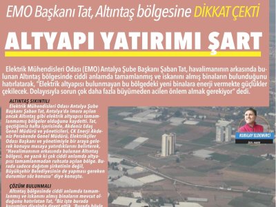 ALTYAPI YATIRIMI ŞART (ANTALYA YÜZYÜZE - 18.04.2023)