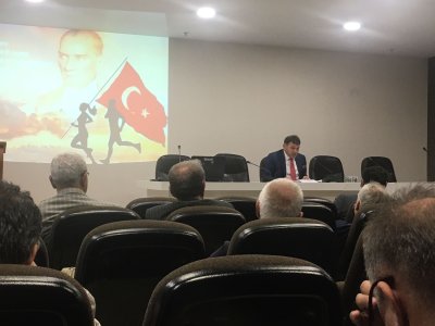 19 MAYIS ATATÜRK`Ü ANMA, GENÇLİK VE SPOR BAYRAMI SÖYLEŞİSİ,ROZET TÖRENİ VE KOKTEYL DÜZENLENDİ