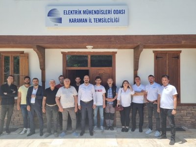 EMO KARAMAN İL TEMSİLCİLİĞİ VE OMRON FİRMASI İŞBİRLİĝİ İLE DÜZENLENEN PLC  KONTROL VE ROBOT UYGULAMALARİ EĞİTİMİ KARAMAN TEMSİLCİLİGİ HİZMET BİNASI EĞİTİM SALONUNDA GERÇEKLEŞTİRİLDİ.