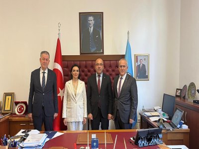 GAZİ ÜNİVERSİTESİ REKTÖR YARDIMCISI PROF. DR. RAMAZAN BAYINDIR VE REKTÖR DANIŞMANI PROF. DR. HALİL İBRAHİM BÜLBÜLE TEŞEKKÜR ZİYARETİ