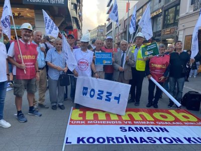 TMMOB SAMSUN İL KORDİNASYONU OLARAK 19 EYLÜL MÜHENDİS,MİMAR, ŞEHİR PLANCILARI GÜNÜ NEDENİYLE BASIN AÇIKLAMASINDA BULUNDUK. BİZ MÜHENDİSLER MESLEĞİMİZİN SİSTEMATİK OLARAK DEĞERSİZLEŞTİRİLMESİNE İZİN VERMEYECEĞİZ.
#BOŞUNAMI OKUDUK
