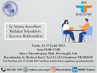 İŞ KULÜBÜ EĞİTİMİ