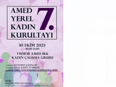 AMED 7. YEREL KADIN KURULTAYI DÜZENLENECEK