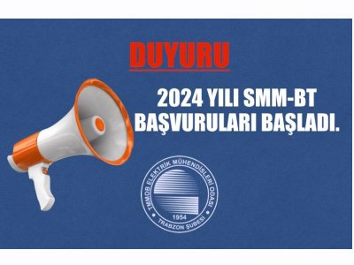 2024 YILI SMM-BT BAŞVURULARI BAŞLADI.