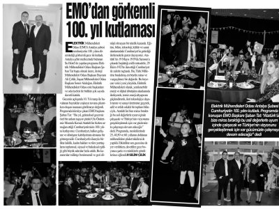 EMO`DAN GÖRKEMLİ 100.YIL KUTLAMASI (HÜRSES ANTALYA-21.11.2023)