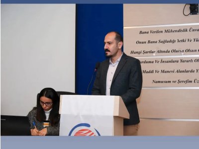ÇEVRE MÜHENDİSLERİ ODASI MERSİN ŞUBE OLAĞAN GENEL KURULU`NA EMO MERSİN ŞUBE BAŞKANIMIZ DOÇ. DR. ALKAN ALKAYA KATILIM SAĞLADI