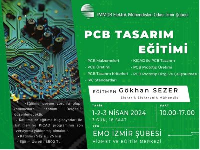 PCB TASARIM EĞİTİMİ - <B>ONLİNE KAYIT</B>