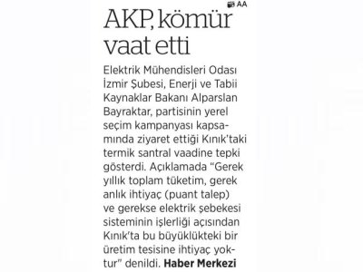AKP KÖMÜR VAAT ETTİ (BİRGÜN)