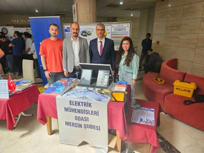 TARSUS ÜNİVERSİTESİ REKTÖRÜ PROF. DR. ORHAN AYDIN EMO MERSİN ŞUBE STANDIMIZI ZİYARET ETTİ. AR-GE PROJE PAZARI 2024.