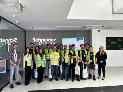 SCHNEİDER ELECTRİC FABRİKASINA TEKNİK GEZİ DÜZENLENDİ