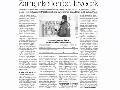 ZAM ŞİRKETLERİ BESLEYECEK (BİRGÜN)