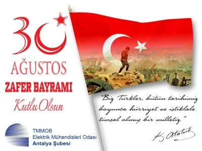 30 AĞUSTOS ZAFER BAYRAMIMIZ KUTLU OLSUN!