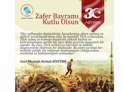 30 AĞUSTOS ZAFER BAYRAMI KUTLU OLSUN