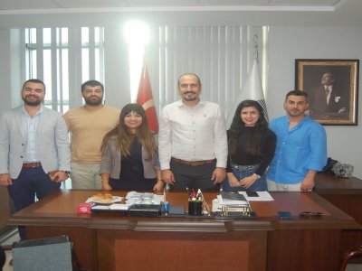MERSİN KENT KONSEYİ GENÇLİK MECLİSİ YÖNETİM KURULU ÜYELERİ EMO MERSİN ŞUBE BAŞKANIMIZ PROF. DR. ALKAN ALKAYAYI ZİYARET ETTİ.