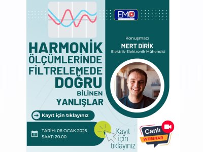 <B>EMO TV</B>: HARMONİK ÖLÇÜMLERİNDE FİLTRELEMEDE DOĞRU BİLİNEN YANLIŞLAR