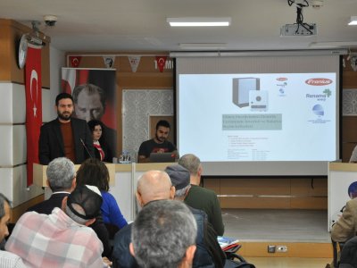 GÜNEŞ ENERJİSİNDEN ELEKTRİK ÜRETİMİNDE İNVERTER VE BATARYA SEÇİM KRİTERLERİ SEMİNERİ DÜZENLENDİ