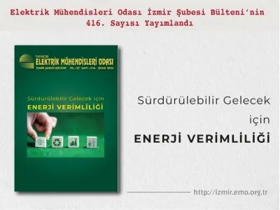 SAYI <B>416</B>: SÜRDÜRÜLEBİLİR GELECEK İÇİN ENERJİ <B>VERİMLİLİĞİ</B>