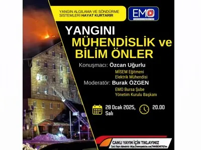 <B>EMO TV</B>: YANGINI MÜHENDİSLİK VE BİLİM ÖNLER