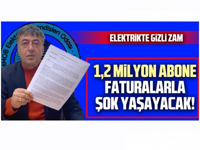 ELEKTRİKTE GİZLİ ZAM: 1,2 MİLYON ABONE FATURALARLA ŞOK YAŞAYACAK! (HABEREXPRESS.COM - 24.02.2025)
