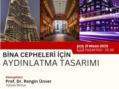 BİNA CEPHELERİ İÇİN AYDINLATMA TASARIMI - WEBİNAR
