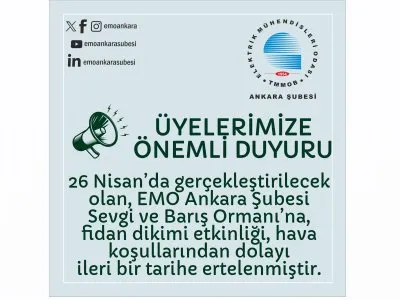 ÜYELERİMİZE ÖNEMLİ DUYURU