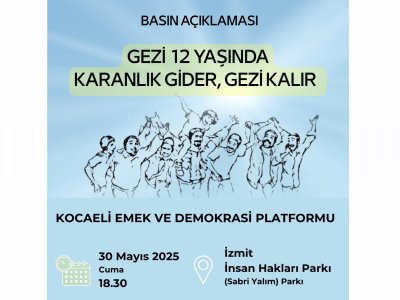 GEZİ 12 YAŞINDA KARANLIK GİDER, GEZİ KALIR!